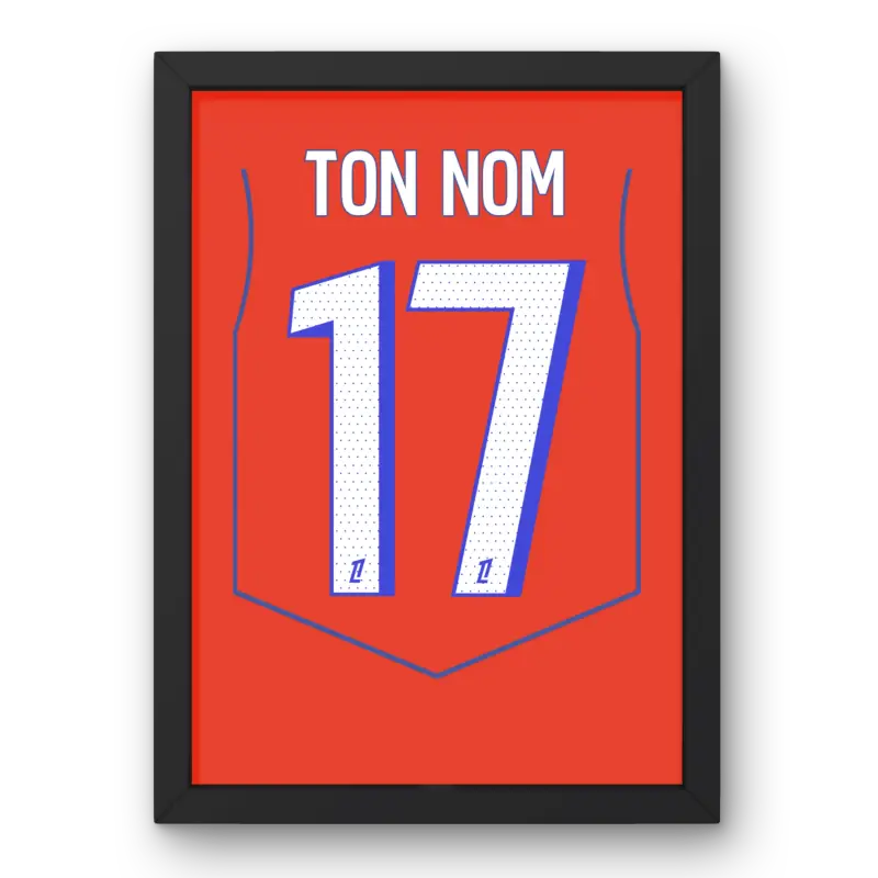 Affiche PSG Third 25/26 – Affiche encadrée personnalisée - Cadre Perso