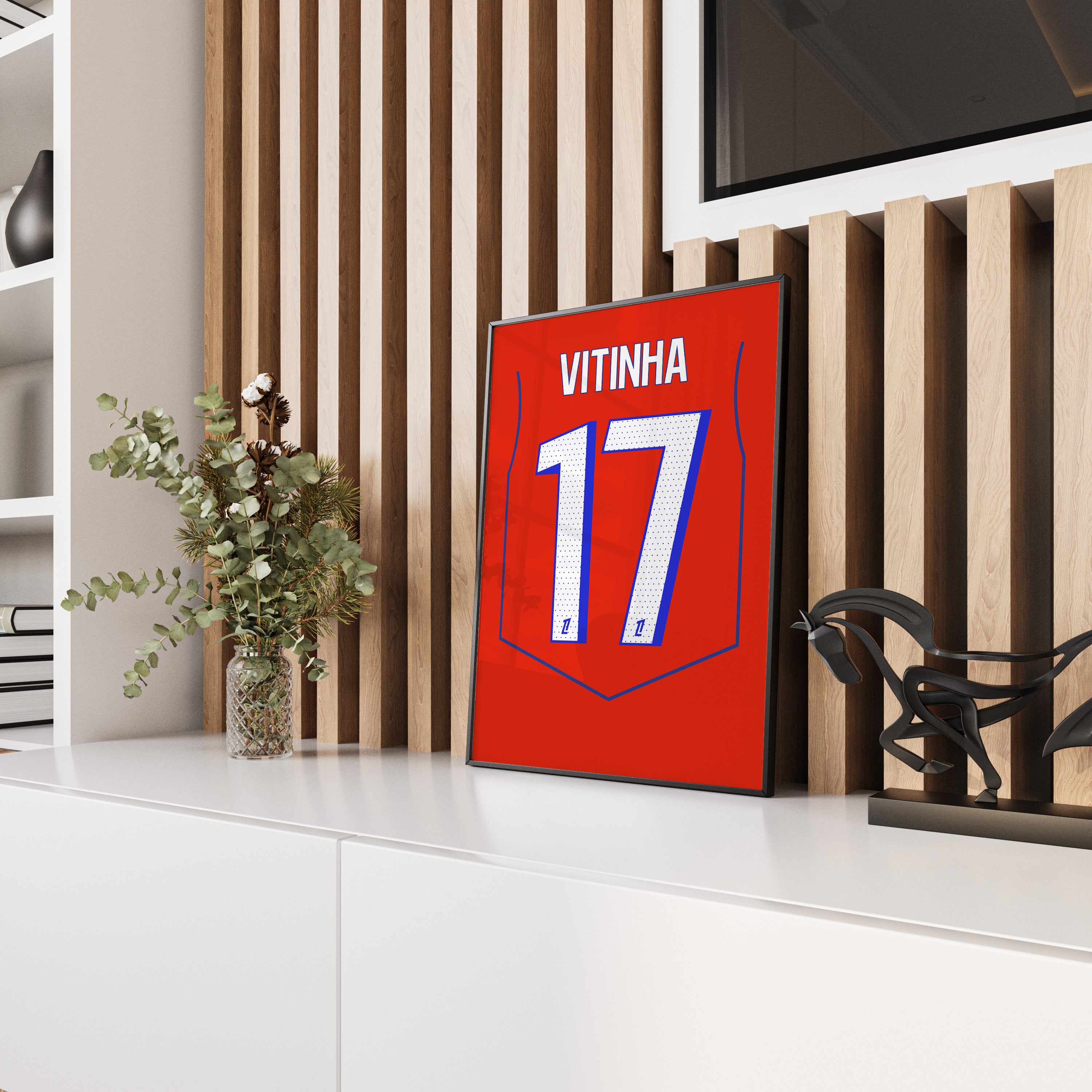 Affiche PSG Third 25/26 – Affiche encadrée personnalisée - Cadre Perso