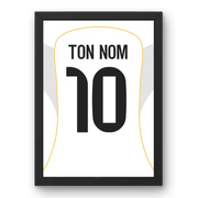 Affiche Real Madrid Domicile 25-26 – Affiche encadrée personnalisée - Cadre Perso