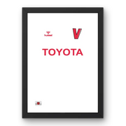 Affiche Valenciennes FC Extérieur 25-26 – Affiche encadrée personnalisée - Cadre Perso