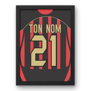 Affiche AC Milan Domicile 2006 – Affiche encadrée personnalisée - Cadre Perso
