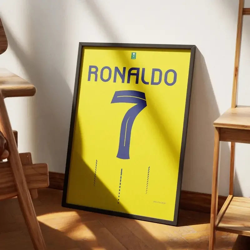 Affiche Al-Nassr Domicile 2023-2024 – Affiche encadrée personnalisée - Cadre Perso