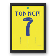Affiche Al-Nassr Domicile 2023-2024 – Affiche encadrée personnalisée - Cadre Perso