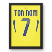 Affiche Al-Nassr Domicile 2024-2025 – Affiche encadrée personnalisée - Cadre Perso