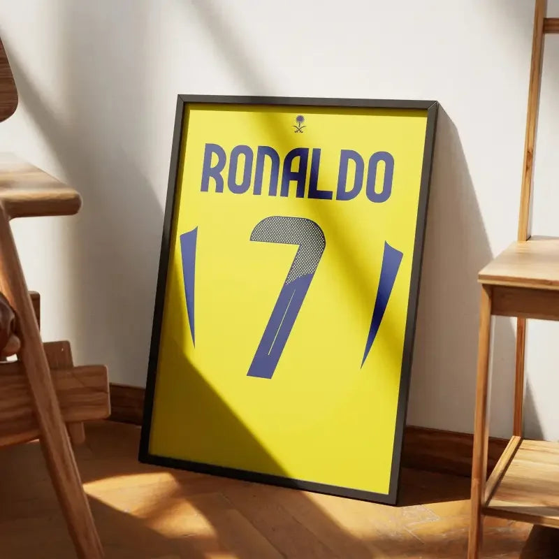 Affiche Al-Nassr Domicile 2024-2025 – Affiche encadrée personnalisée - Cadre Perso