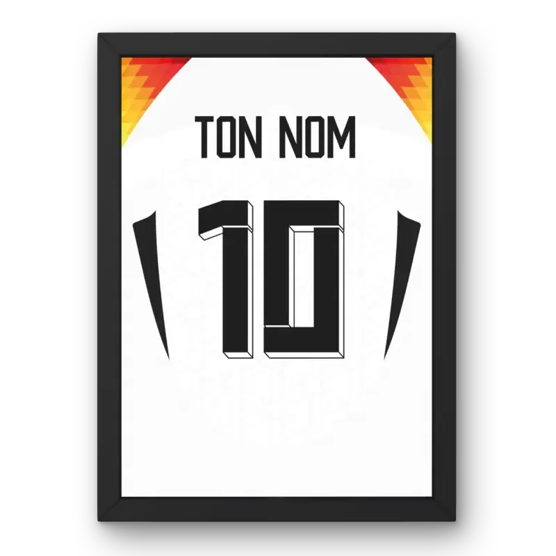 Affiche Allemagne Domicile Euro 2024 – Affiche encadrée personnalisée - Cadre Perso