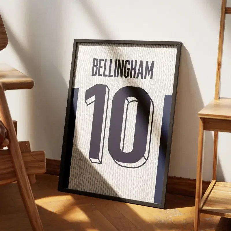 Affiche Angleterre Domicile Euro 2024 – Affiche encadrée personnalisée - Cadre Perso