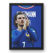 Affiche Antoine Griezmann - Équipe de France – Affiche encadrée personnalisée - Cadre Perso