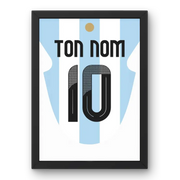 Affiche Argentine Domicile Copa 2024 – Affiche encadrée personnalisée - Cadre Perso