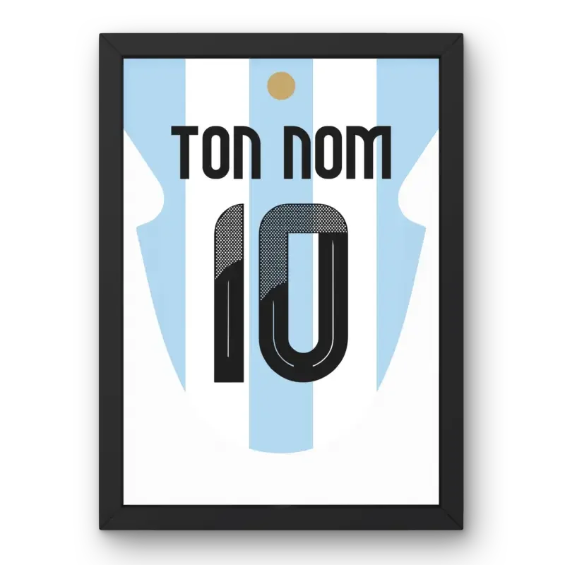Affiche Argentine Domicile Copa 2024 – Affiche encadrée personnalisée - Cadre Perso