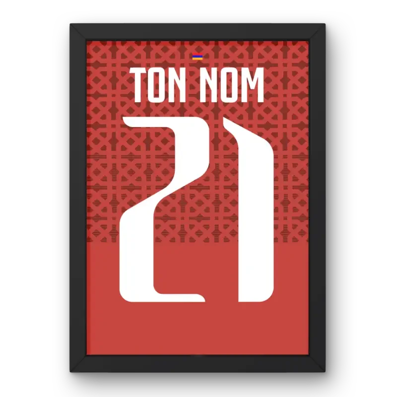 Affiche Arménie Domicile 2022-2023 – Affiche encadrée personnalisée - Cadre Perso