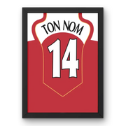 Affiche Arsenal Domicile 2004-2005 – Affiche encadrée personnalisée - Cadre Perso