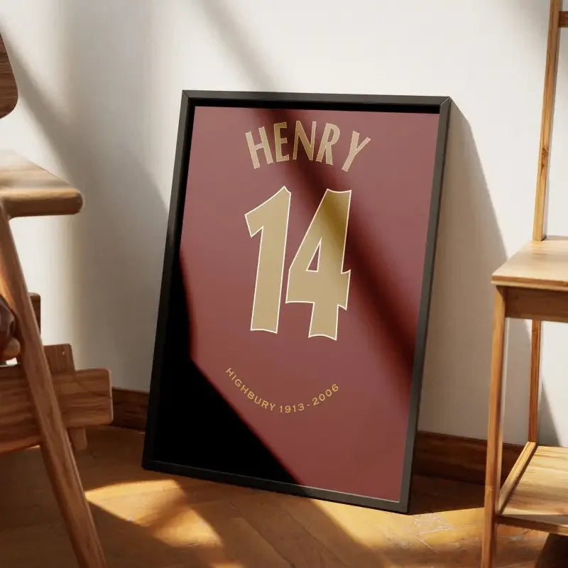 Affiche Arsenal Domicile 2005-2006 – Affiche encadrée personnalisée - Cadre Perso