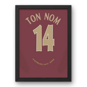 Affiche Arsenal Domicile 2005-2006 – Affiche encadrée personnalisée - Cadre Perso