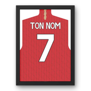 Affiche Arsenal Domicile 2023-2024 – Affiche encadrée personnalisée - Cadre Perso