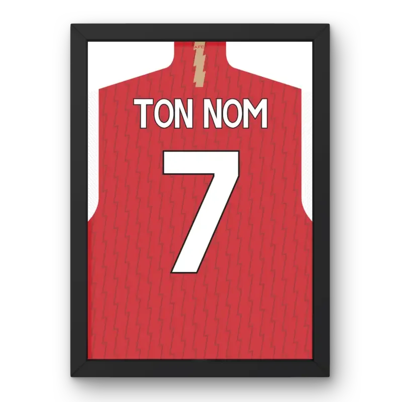 Affiche Arsenal Domicile 2023-2024 – Affiche encadrée personnalisée - Cadre Perso