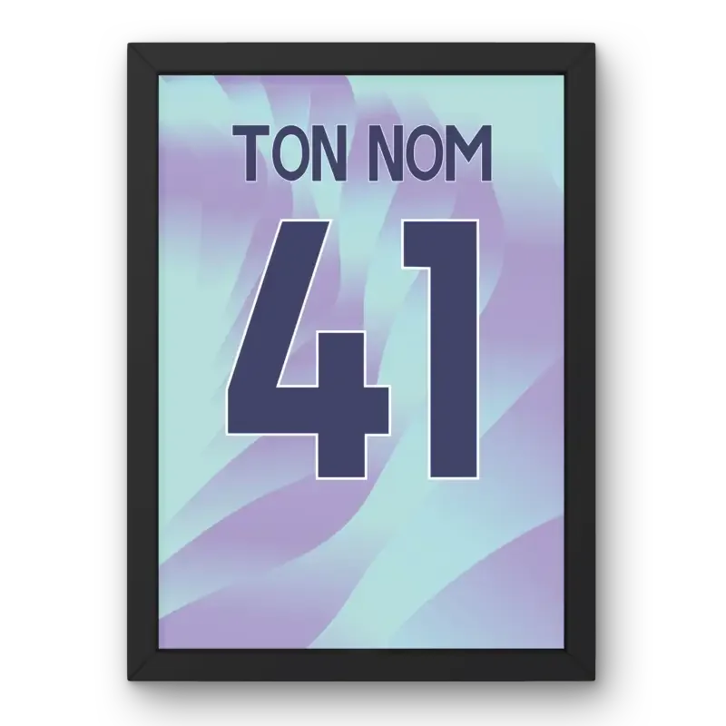 Affiche Arsenal Third 2024-2025 – Affiche encadrée personnalisée - Cadre Perso