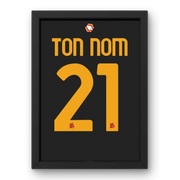 Affiche AS Roma Third 2023-2024 – Affiche encadrée personnalisée - Cadre Perso