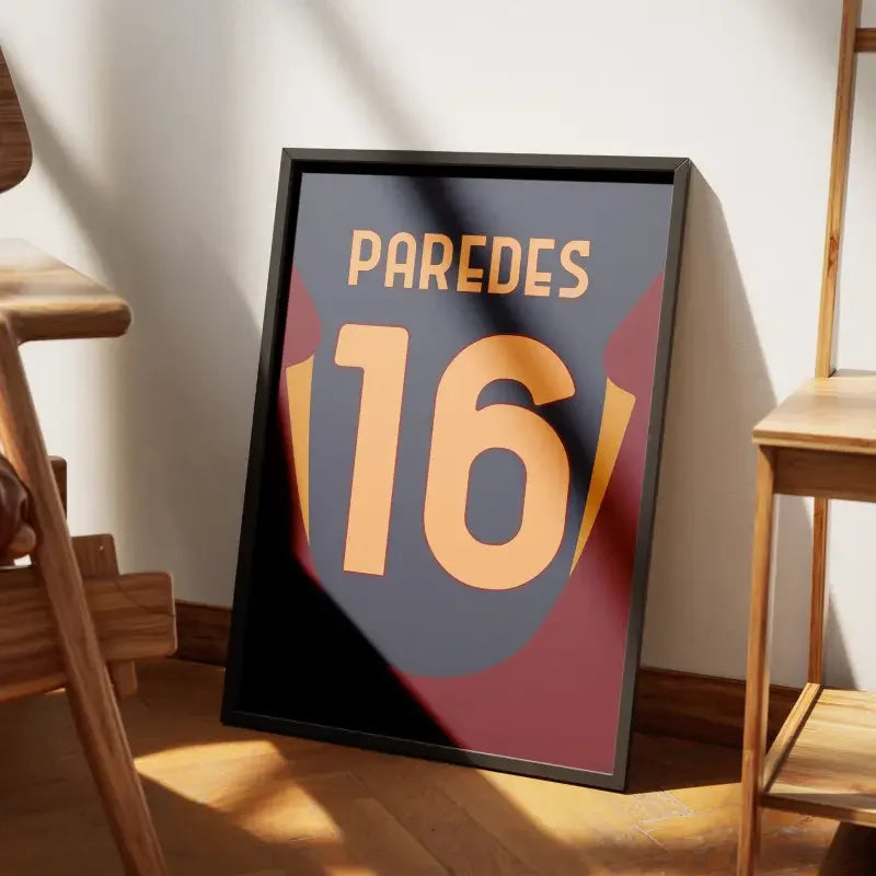 Affiche AS Roma Third 2024-2025 – Affiche encadrée personnalisée - Cadre Perso