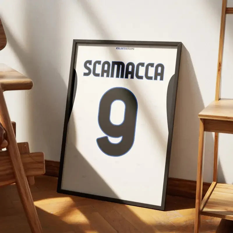 Affiche Atalanta Extérieur 2024-2025 – Affiche encadrée personnalisée - Cadre Perso