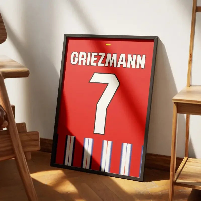 Affiche Atlético Madrid Domicile 2024-2025 – Affiche encadrée personnalisée - Cadre Perso