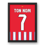 Affiche Atlético Madrid Domicile 2024-2025 – Affiche encadrée personnalisée - Cadre Perso