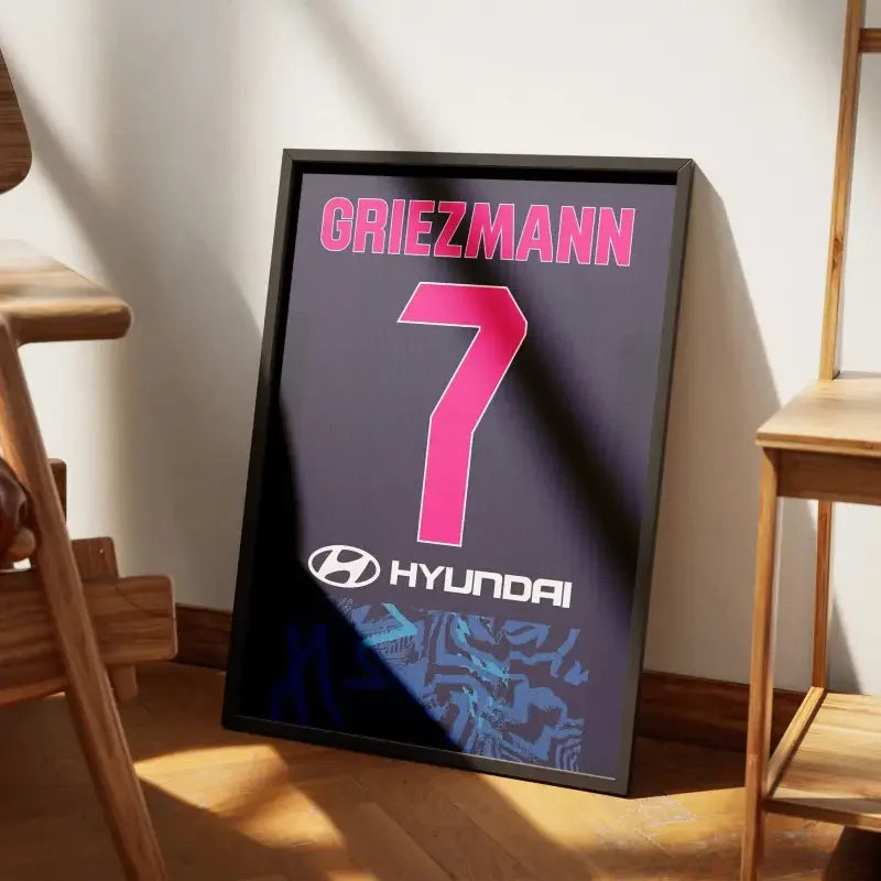 Affiche Atlético Madrid Third 2024-2025 – Affiche encadrée personnalisée - Cadre Perso