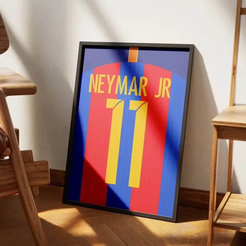 Affiche Barcelone Domicile 2016-2017 – Affiche encadrée personnalisée - Cadre Perso
