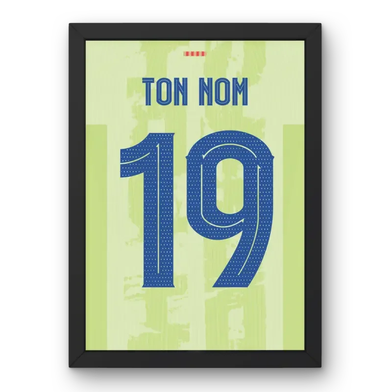 Affiche Barcelone Third 2024-2025 – Affiche encadrée personnalisée - Cadre Perso