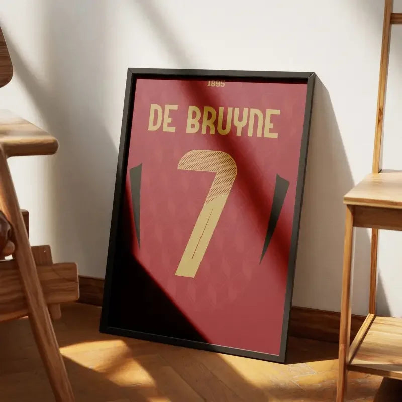 Affiche Belgique Domicile Euro 2024 – Affiche encadrée personnalisée - Cadre Perso