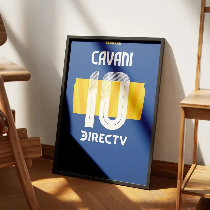 Affiche Boca Juniors Domicile 2024-2025 – Affiche encadrée personnalisée - Cadre Perso