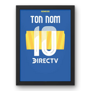 Affiche Boca Juniors Domicile 2024-2025 – Affiche encadrée personnalisée - Cadre Perso