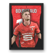 Affiche Bourigeaud Rennes - Le Cœur du Stade Rennais – Affiche encadrée personnalisée - Cadre Perso