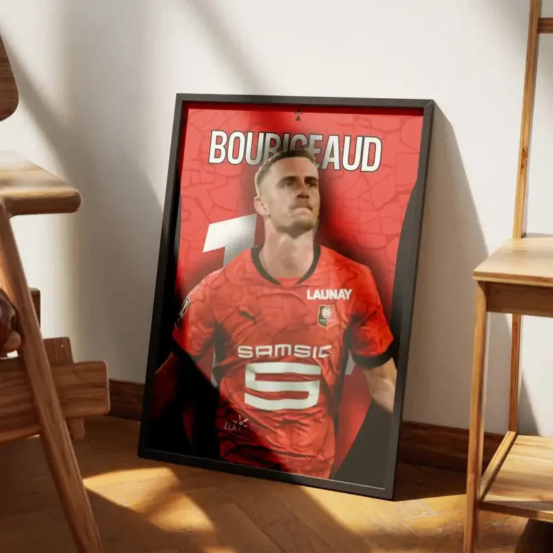Affiche Bourigeaud Rennes - Le Cœur du Stade Rennais – Affiche encadrée personnalisée - Cadre Perso