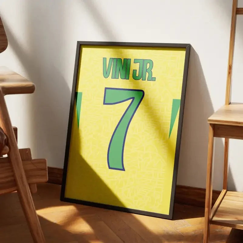 Affiche Brésil Domicile Copa 2024 – Affiche encadrée personnalisée - Cadre Perso