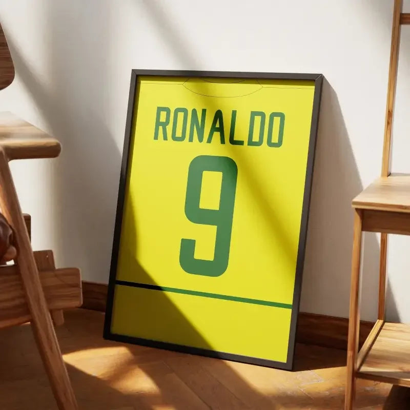 Affiche Brésil Rétro 2002 – Affiche encadrée personnalisée - Cadre Perso