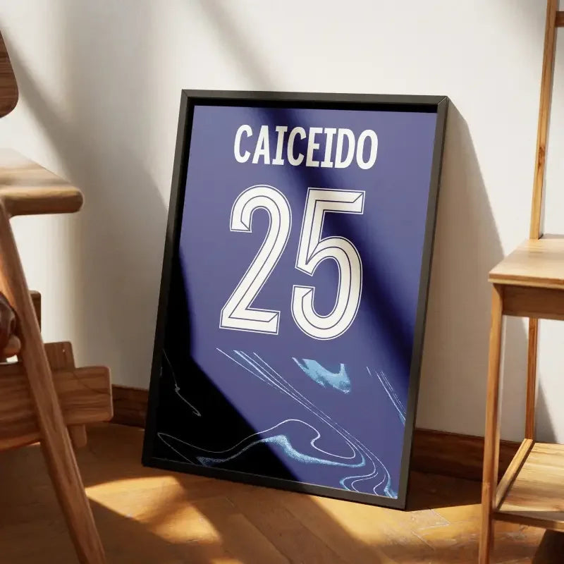 Affiche Chelsea Domicile 2024-2025 – Affiche encadrée personnalisée - Cadre Perso