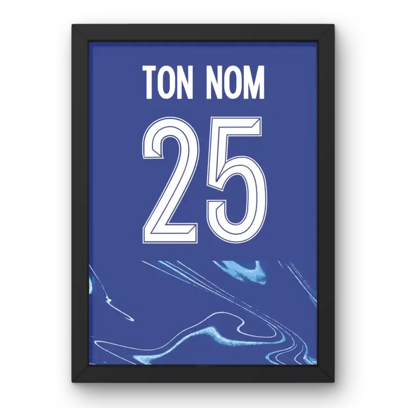 Affiche Chelsea Domicile 2024-2025 – Affiche encadrée personnalisée - Cadre Perso