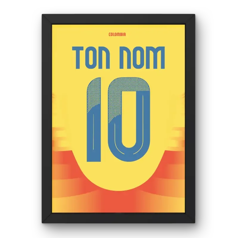 Affiche Colombie Domicile Copa 2024 – Affiche encadrée personnalisée - Cadre Perso
