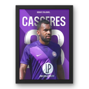 Affiche Cristian Cásseres Jr. Toulouse - Espoir du Téfécé – Affiche encadrée personnalisée - Cadre Perso