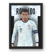 Affiche Cristiano Ronaldo - Portugal | Légende du Football Mondial – Affiche encadrée personnalisée - Cadre Perso