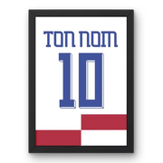 Affiche Croatie Domicile Euro 2024 – Affiche encadrée personnalisée - Cadre Perso