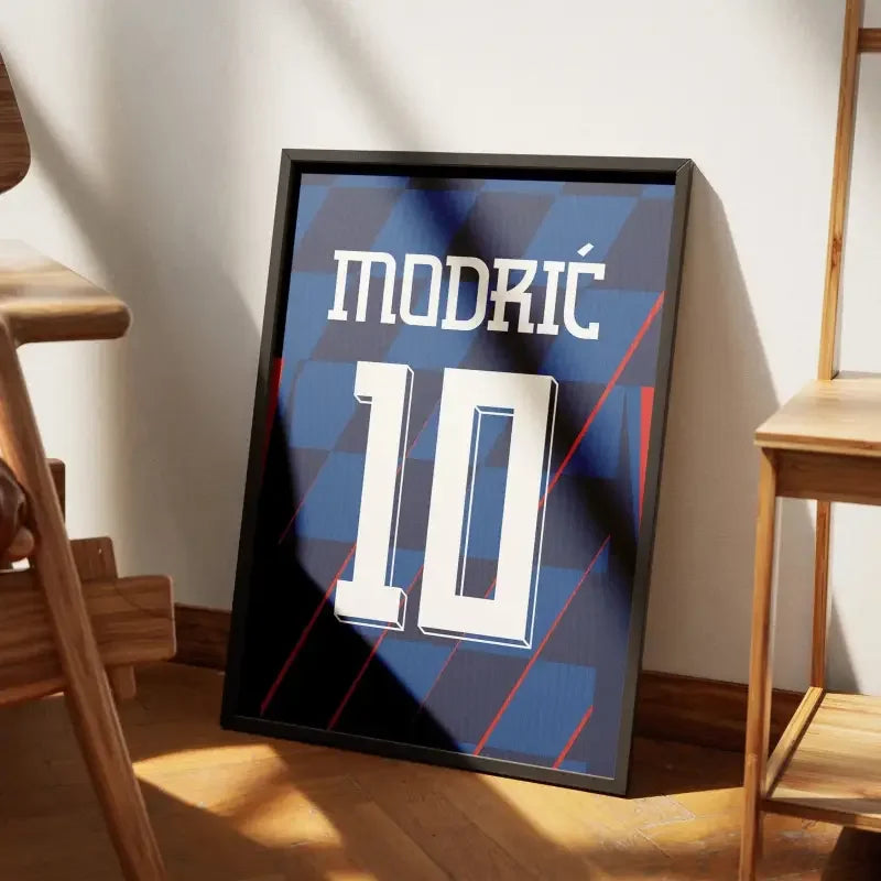 Affiche Croatie Extérieur Euro 2024 – Affiche encadrée personnalisée - Cadre Perso