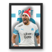 Affiche Dimitri Payet - OM | Magicien du Vélodrome – Affiche encadrée personnalisée - Cadre Perso