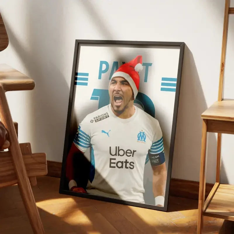Affiche Dimitri Payet - OM | Magicien du Vélodrome – Affiche encadrée personnalisée - Cadre Perso