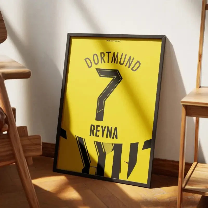 Affiche Dortmund (Coupe) Domicile 2024-2025 – Affiche encadrée personnalisée - Cadre Perso