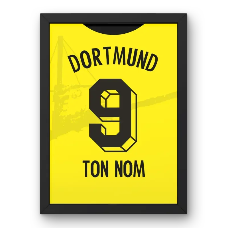Affiche Dortmund Domicile 2023-2024 – Affiche encadrée personnalisée - Cadre Perso