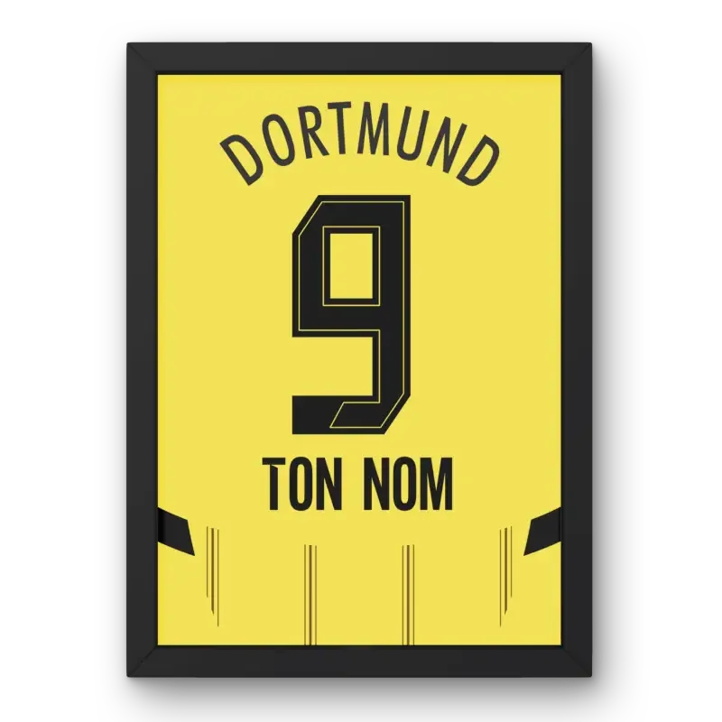 Affiche Dortmund Domicile 2024-2025 – Affiche encadrée personnalisée - Cadre Perso