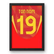 Affiche Espagne Domicile Euro 2024 – Affiche encadrée personnalisée - Cadre Perso