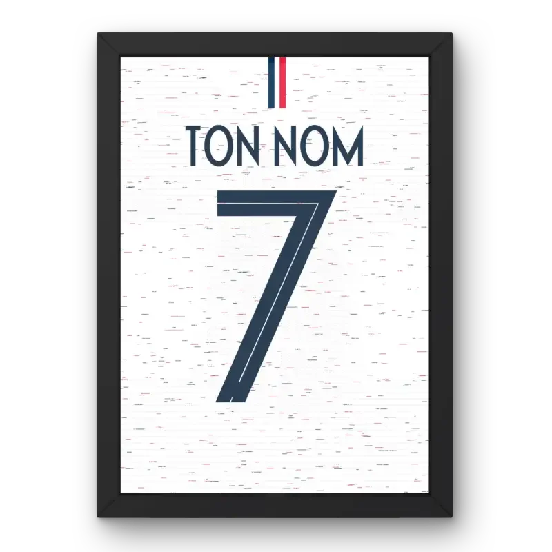 Affiche France Extérieur Coupe du Monde 2018 – Affiche encadrée personnalisée - Cadre Perso